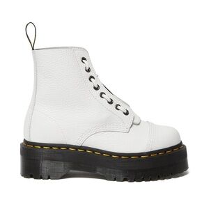 DR MARTENS Sinclair aunt sally leather platform boots white size 7